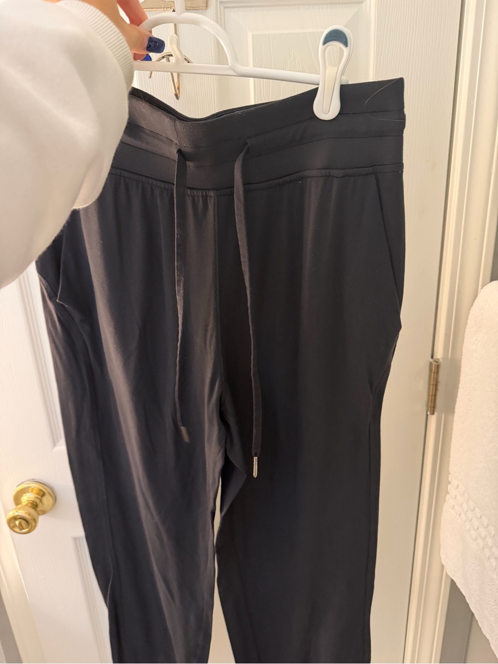 Black Drawstring Jogger Pants
